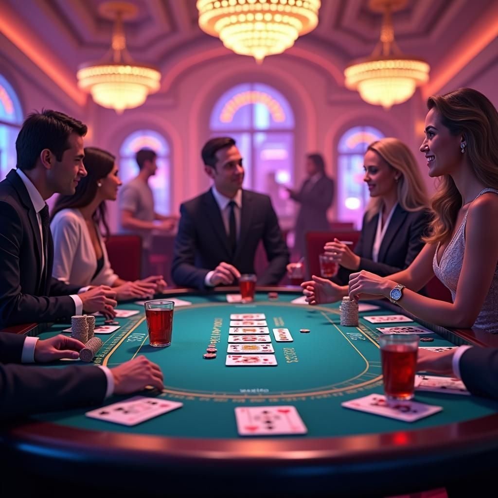 Live Casino ဒီလာနှင့် Baccarat ဂိမ်းစားပွဲ မြင်ကွင်း